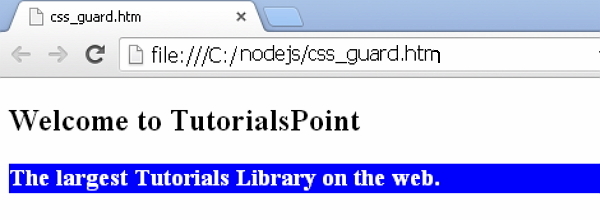 less css guard output